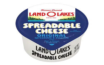 New! Land O Lakes<sup>®</sup> Spreadable Cheese